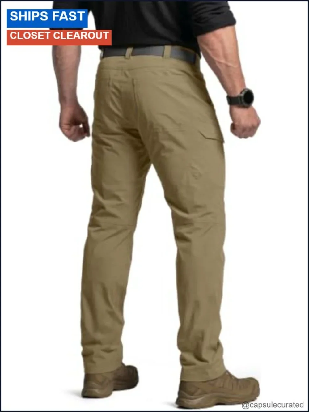 Quick Dry Tactical Pants, Water Resistant Outdoor Cargo Work Pants, Lightweight